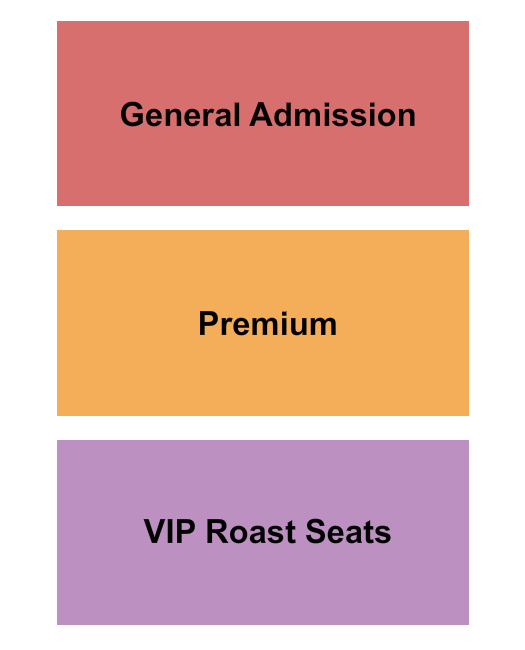 Spokane Comedy Club Seating Chart: GA / Prem & VIP Roast