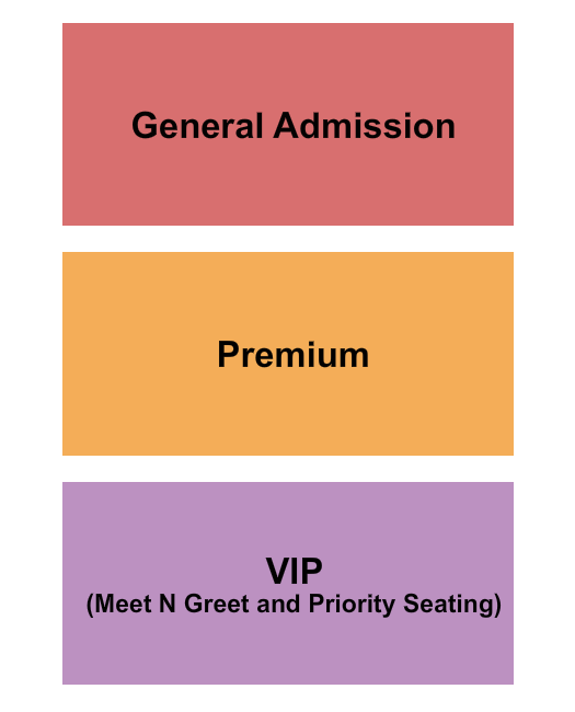 Spokane Comedy Club Seating Chart: GA / Premium / VIP Meet N Greet