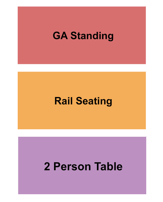 Treefort Music Hall Seating Chart: GA/Rail/Table 2