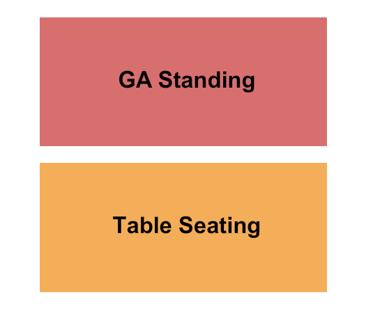 Hobart Art Theater Seating Chart: GA/Table