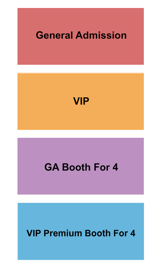 Oxnard Levity Live Seating Chart: GA/VIP/Booths