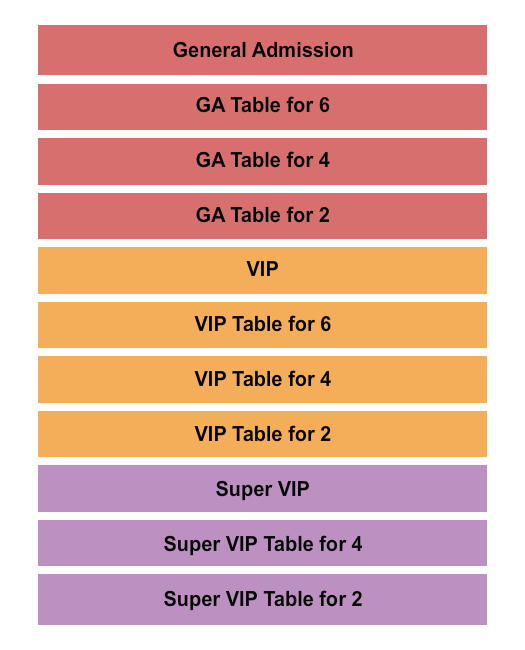 The Improv - Houston Seating Chart: GA/VIP/Super VIP