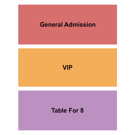 Crafthouse Stage & Grill Seating Chart: GA/VIP/Tables