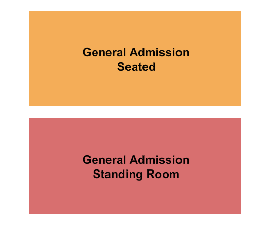 Evanston Space Seating Chart: GA Seated & GA Standing