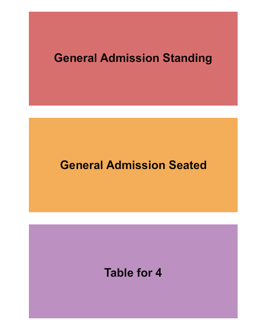 The Hawthorn - St. Louis Seating Chart: GA Standing/Seated & Table