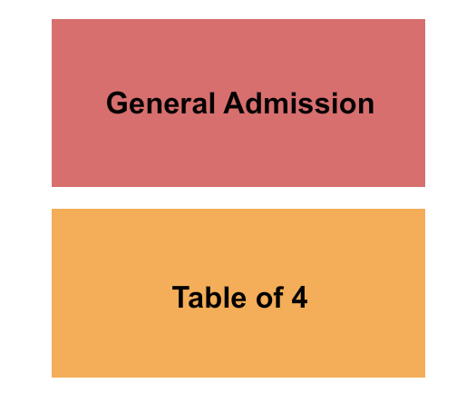 Five Points Theatre Seating Chart: GA & Table For 4