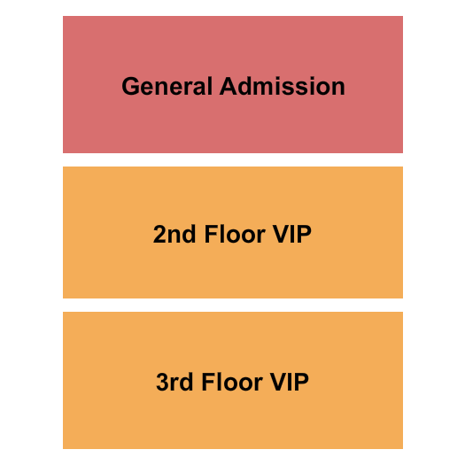 Terminal 5 Seating Chart: GA & VIP 2 & 3