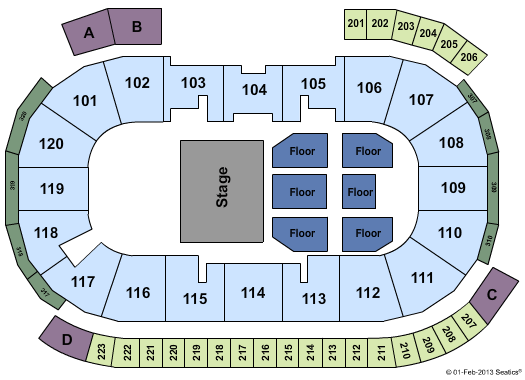 General Motors Centre Seating Chart