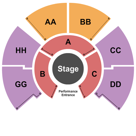 Circus Vazquez - Burlington Mall Seating Chart: Circus Vazquez