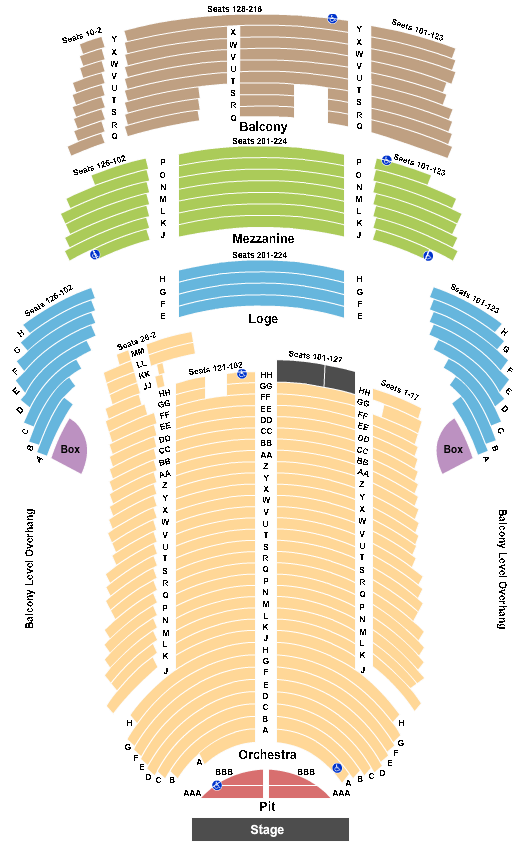 Victory Theatre Evansville Seating Chart