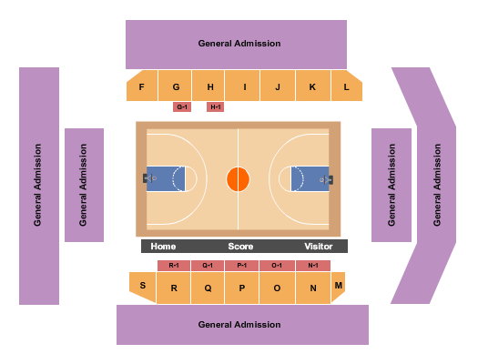 Gentry Center Seating Chart: Basketball