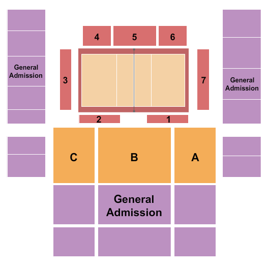 George Albert Smith Fieldhouse Seating Chart