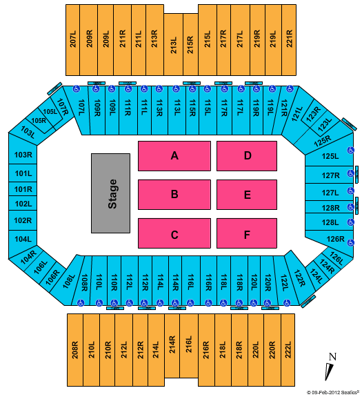 George M Sullivan Sports Arena Seating Chart