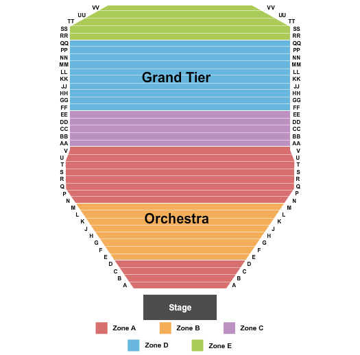 Oncenter Crouse Hinds Theater Seating Chart