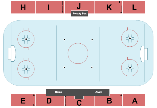 George Preston Recreation Centre Seating Chart: Hockey