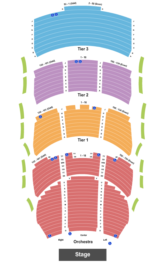 George S. and Dolores Dore Eccles Theater Seating Chart: Endstage 2
