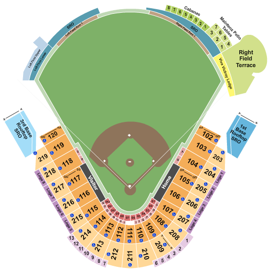 George M. Steinbrenner Field Seating Chart: Baseball 2