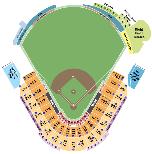 George M. Steinbrenner Field Seating Chart: Baseball 2