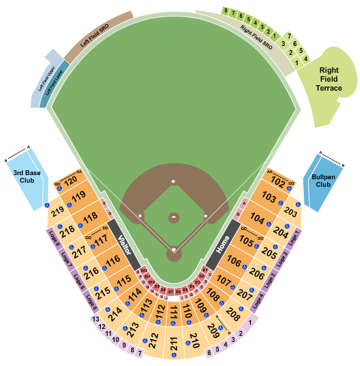 George M. Steinbrenner Field Seating Chart: Baseball