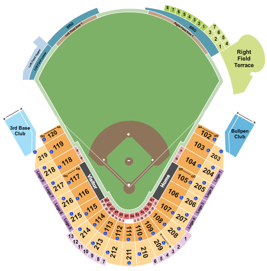 George M. Steinbrenner Field Seating Chart: Baseball