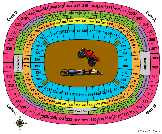 Georgia Dome Interactive Seating Chart