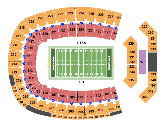Gerald J. Ford Stadium Seating Chart: First Responder Bowl