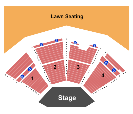 Gerald R. Ford Amphitheater Seating Chart: End Stage