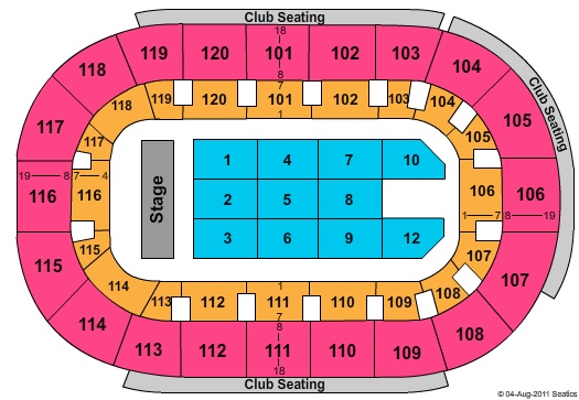Germain Arena Seating Chart