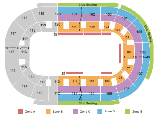 Germain Arena Tickets Estero Fl Events 2018 Germain Arena Seating Chart