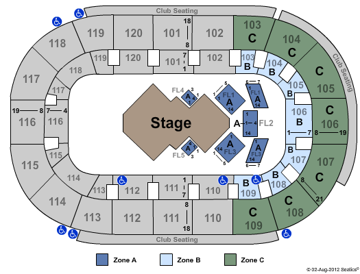 Germain Arena Seating Chart