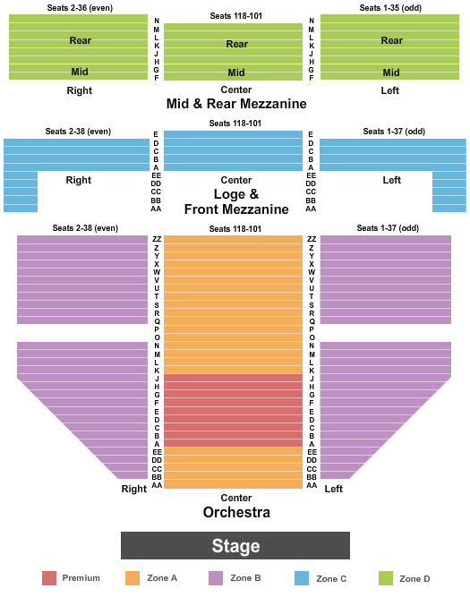 Gershwin Theatre Map