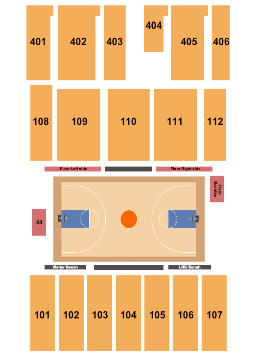 Gersten Pavilion Seating Chart: Basketball Womens