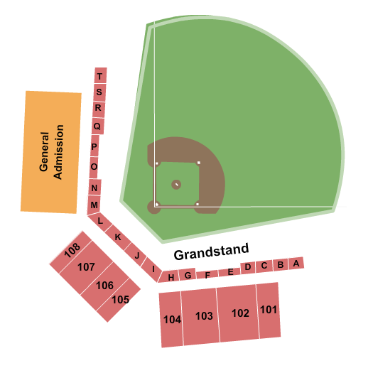 Gesa Stadium Seating Chart: Baseball