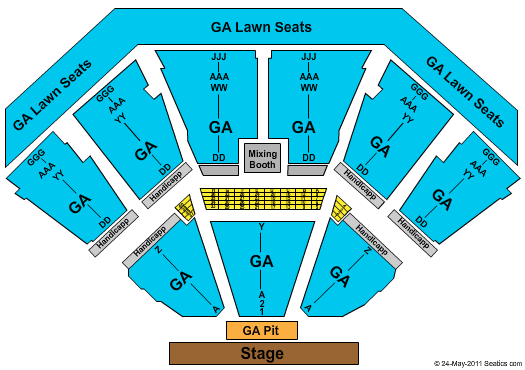 Gexa Energy Pavilion Seating Chart