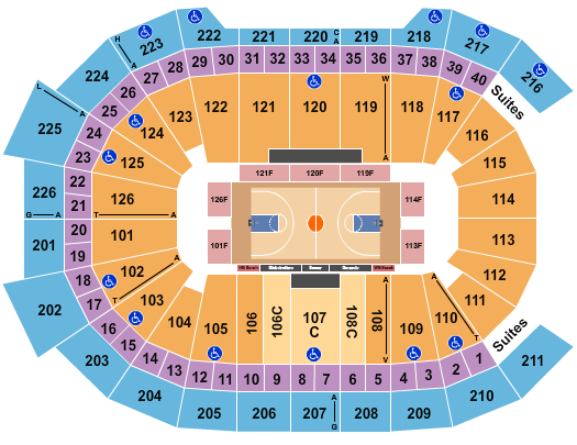 Giant Center Seating Chart: Basketball - Globetrotters