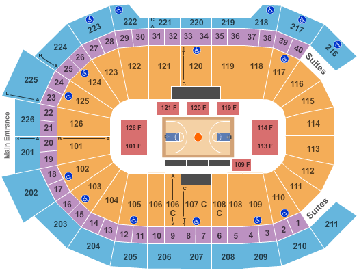 Giant Arena Seating Chart