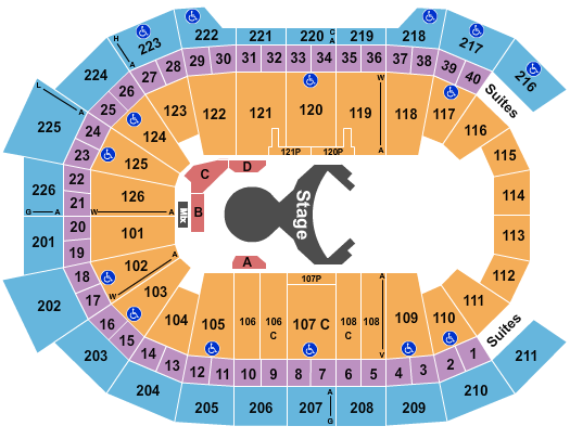 Giant Center Seating Chart: Cirque du Soleil - Ovo