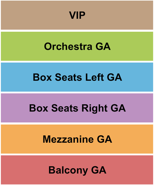 Gichi-Ziibi Center For The Arts Seating Chart: GA Balc/Mezz