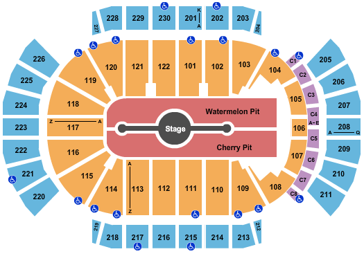 Gila River Arena Seating Chart Elton John