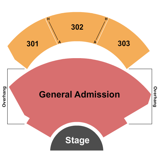 Gila River Hotels & Casinos - Wild Horse Pass Seating Chart: GA & 300s