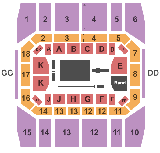 Gill Coliseum Seating Chart: Gymnastics