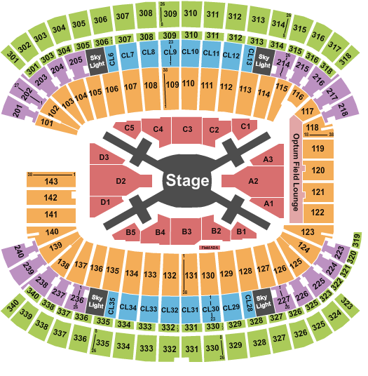Gillette Stadium Seating Chart: BTS