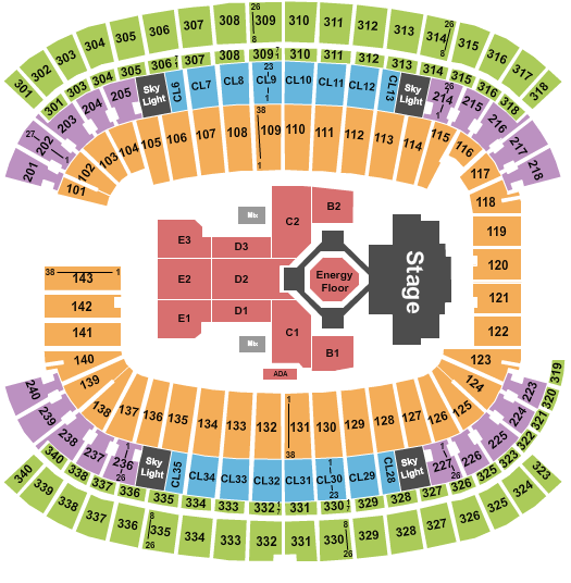 Gillette Stadium Seating Chart: Kendrick Lamar