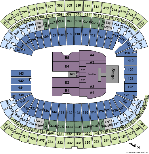 Gillette Stadium Seating Chart