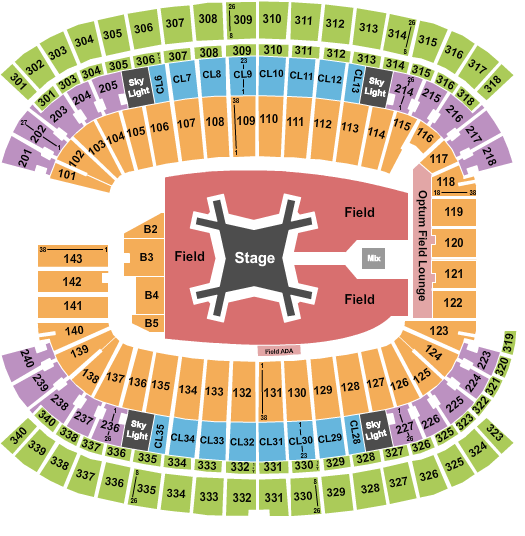 Gillette Stadium Seating Chart: Luke Combs