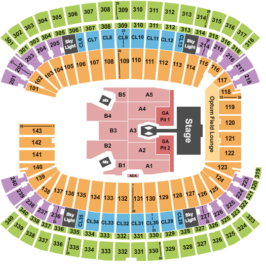 Gillette Stadium Seating Chart: Morgan Wallen