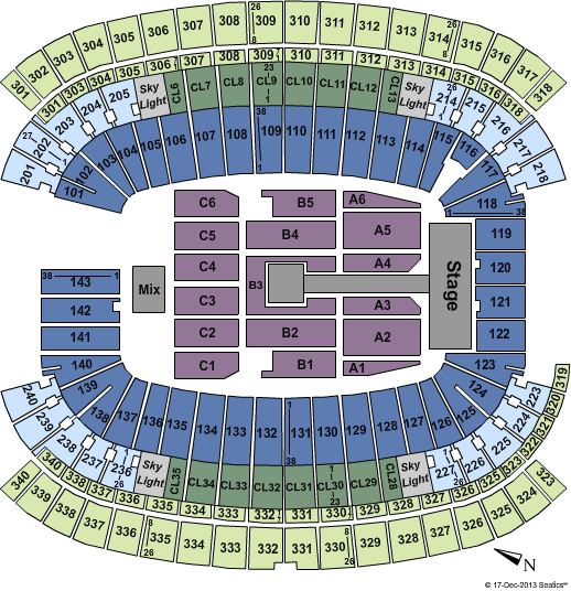 Gillette Stadium seating chart - Click here to buy Foxborough One Direction Tickets