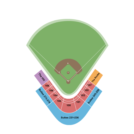 Glacier Bank Park Seating Chart: Baseball