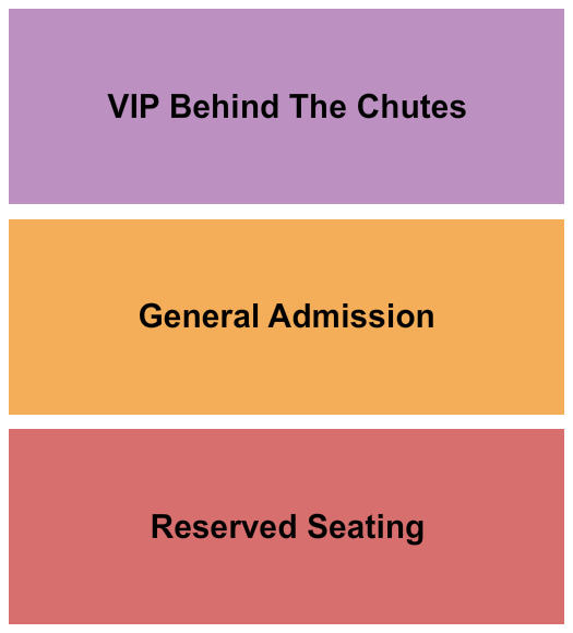 Glacier County Rodeo Seating Chart: Rodeo