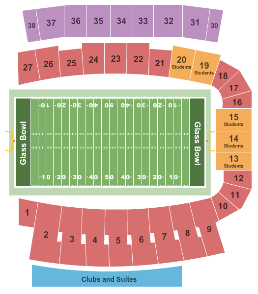 Toledo Football Stadium Seating Chart